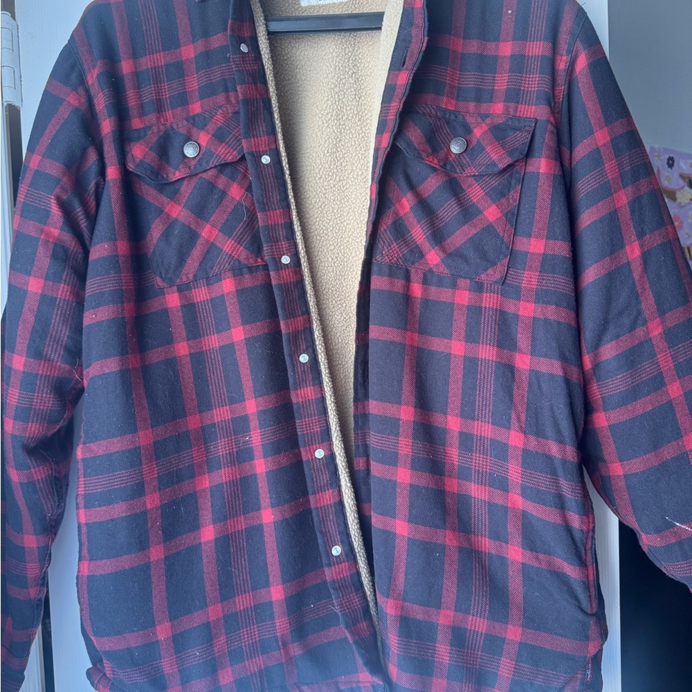 Wrangler Red and Black Checkered Jacket